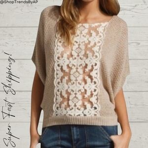 Free People Goldie Lurex Swit Sweater